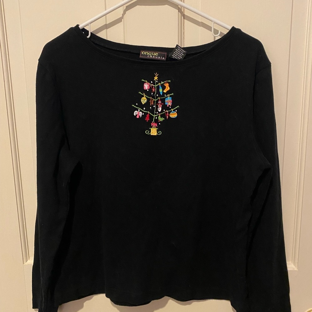 Onque Casuals Holiday / Christmas Long Sleeved Shirt LARGE